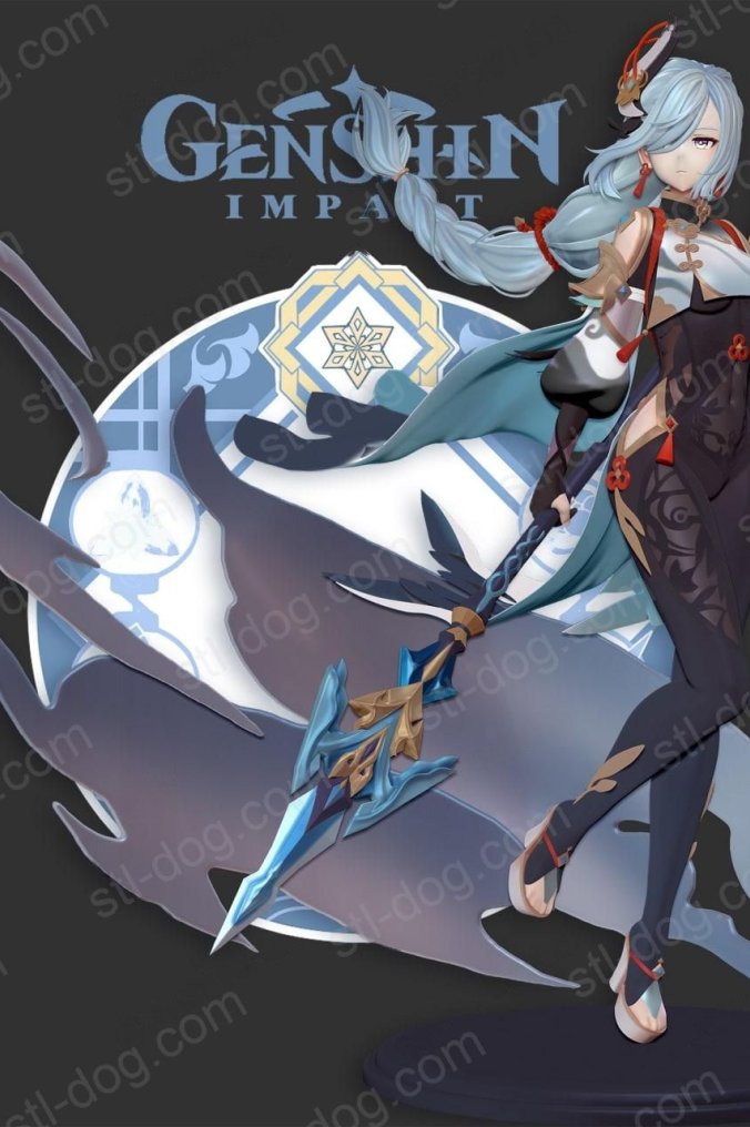 申鹤  – 原神 3D打印模型图纸